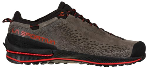 La Sportiva Mens TX2 EVO Leather Approach/Hiking Shoes, Carbon/Goji, 11.5