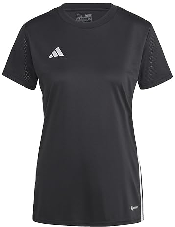 adidas Damen Tabela 23 Fußballtrikot, Schwarz/Kreideweiß/Grau, L