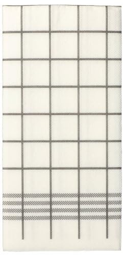 PAPSTAR 30 Servietten, 2-lagig PUNTO 1/8-Falz 39 cm x 40 cm grau Kitchen Towel mikrogeprägt (88765, 30 Stück)