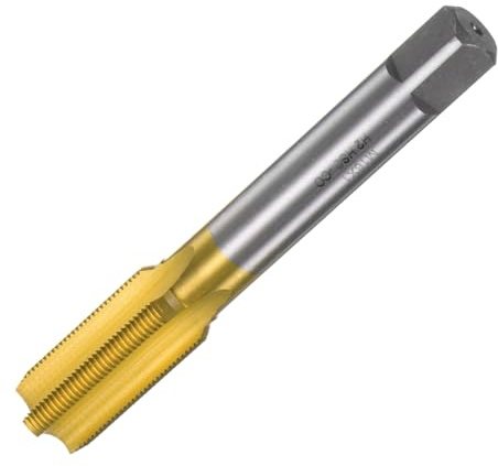 QUARKZMAN Taraud Métrique M16 x 1 H2 Revêtu de Titane en Acier Rapide M35 à Rainure Droite pour Machine à Fileter Les Vis, Outil de Réparation de Filetage