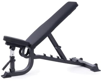 ATLETICA B2 Hantelbank verstellbar, Material Leder | Incline, Decline und Negativ Funktion, Hohes Eigengewicht, Stabiles Training, Material Leather