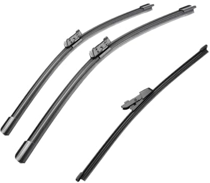 OUSDUO 3 STK Für VW Für Up 2011 2012 2013 2014 2015 2016 2017 2018 2019 2020 24+16+10 Wischerblätter Vorne Und Hinten Für Windschutzscheibe Und Fenster Scheibenwischerblätter