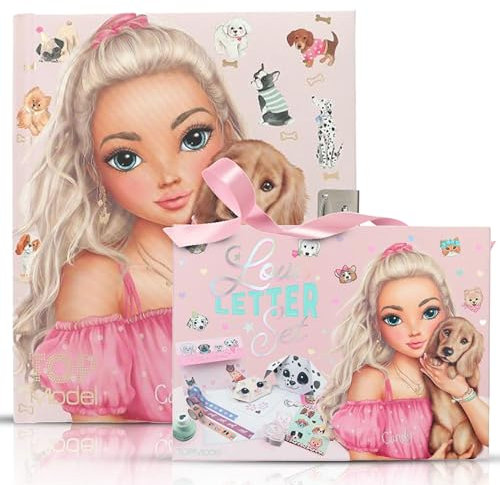 TOPModel Love Letterset KITTY and DOGGY und TOPModel DOGGY Tagebuch KITTY and DOGGY! Perfekt für kreative Briefe und persönliche Notizen