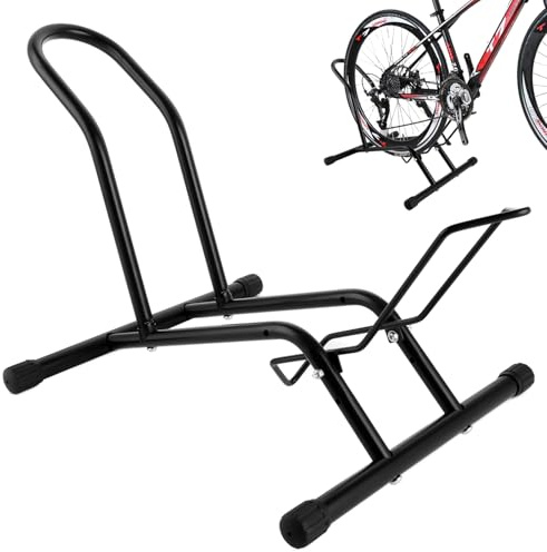 DAJAVE Fahrradständer Boden Verstellbarer Fahrradstand Stahl, Freistehender Fahrradhalter Abstellständer Fahrradständer Montages, Fahrradständer für 20-29 MTB,E-Bikes,Rennrad