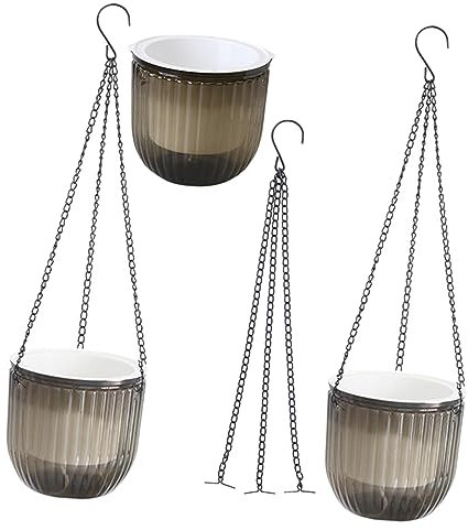 MERRYHAPY 3piezas Jardineras Colgantes Autoabsorbentes Macetas Decoración Práctica y Duradera