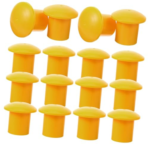 ORFOFE 50pcs Plastic Rebar Mushroom Caps End Covers for Construction Prevent Worker Injuries Fits Steel Bars Practical Rebar Sleeves