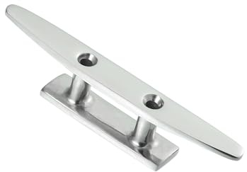 Hihaha 5 125mm Stainless Steel Flagpole Cleat Hook Boat Deck Rope Cleats Durable Material