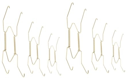 Alipis Unsichtbare Metall Tellerhalter Wand Federtellerhalter aus Metall Universelle Telleraufhänger zum Aufhängen von Deko und Keramiktellern Kratzfeste Dekohalter für Küche