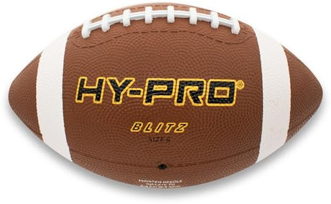 Hy-Pro Ballon de Football américain – Construction en Caoutchouc, Taille 6, Jeune, Excellente idée Cadeau, Marron