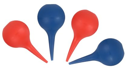 FRCOLOR 2 Sätze Ohrballen Zur Hautreinigung Ohrwaschbirne Ohrquetschbirne Air Blow Ohrbirne Gebläse Ohr Saubere Kugel Ohrspüllampe Für Ohrwaschhandbirne Kieselgel 4 Stück * 2