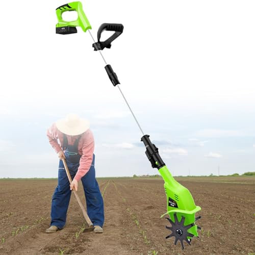 Motobineuse Sans Fil 20 V, Motobineuse Avec Batterie Rechargeable 4 000 Mah Et Chargeur, Motobineuse électrique Sans Fil Pour Jardinage Et Travail Du Sol