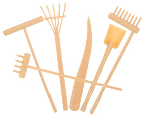 SUPVOX 18 Pcs Zen Garden Rake Set Premium Sand Tray Tools for Meditation and Relaxation Smooth Polished Surface Sand Table Accessories for Drawing Waves Lines Circles Creative Zen Lovers