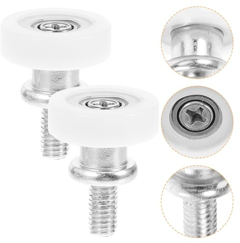 SEWACC 10Pcs 625 Bearing Pulley Wheels with Screws for Refrigerator Drawer Sliding Door Rollers Rust-Resistant Fridge Pulley Accessories for Kitchen and Appliance Repair