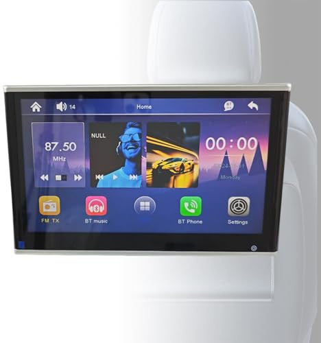 Monitor Touch Screen Auto, Display Poggiatesta Auto, 10,1/11,6 Pollici Monitor Poggiatesta Auto, Display Auto per Bambini, Monitor Con Luce Ambientale(11.6in)