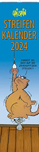 Uli Stein Strip Calendar 2024: Monthly Wall Calendar Practical Hanging Organiser