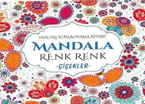 Mandala Renk Renk Çiçekler