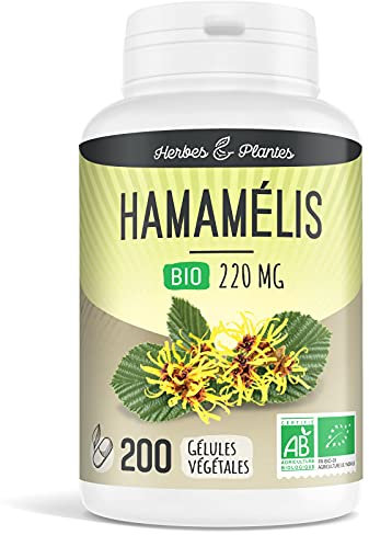 Herbes Et Plantes Hamamélis Bio 200 Gélules Végétales 220 mg
