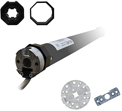 Selve® SEL-Plus 1/10 Rolladenmotor inkl. Einbruchschutz durch patentierte SecuBlock®, Motorlager, Anschlusskabel und SW 40 Adapter/Mitnehmer. (SEL Plus 1/10 ohne SecuBlock)
