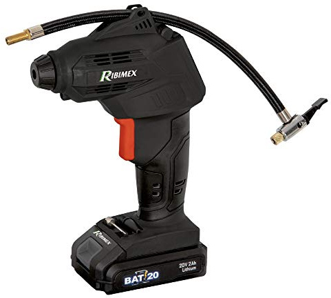 Ribimex - PRBAT20/COMP - Compresor portátil a batería - 20 V - RBAT20