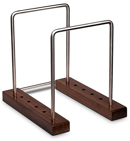 Optage Audio 35 LP Vinyl Record Holder, Solid Walnut Wood Record Holder for Albums, Now Playing Record Props, Vinyl Record Storage, LP Holder Rack, Vinyl Stand