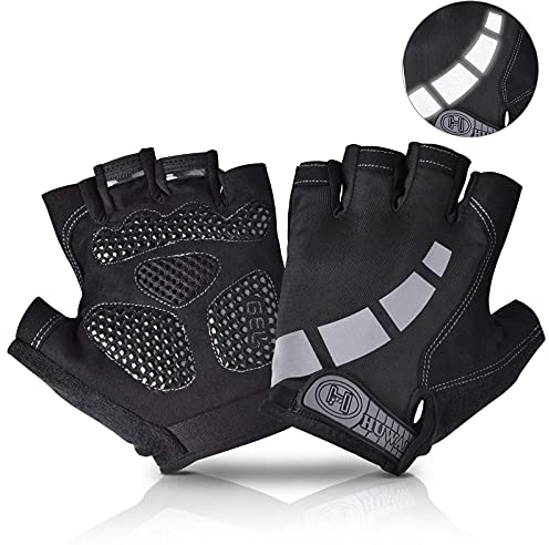 Slopow Fitness Handschuhe Trainingshandschuhe Atmungsaktive rutschfeste Kraftsport & Crossfit Training Sporthandschuhe für Fitness Männer Frauen, Grau M