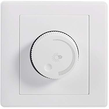 Dimmer per LED 220V, Manopola Rotativa Montata a Parete per la Casa, Lampada Luminosità Controller Pannello, Luce LED Luminosità Regolabile Interruttore Parete