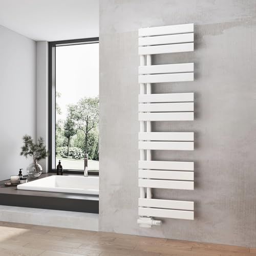 Heilmetz Badheizkörper Weiß Handtuchtrockner Heizung 400 x 1385 mm Bad Heizkörper Handtuchheizkörper Handtuchwärmer
