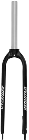 splumzer Horquilla MTB de Freno de Disco rígido de aleación de Aluminio de 1-1/8 26/27. 5/29, Horquillas Delanteras de Bicicleta de montaña superligeras de Tubo Recto sin Rosca de 28,6mm