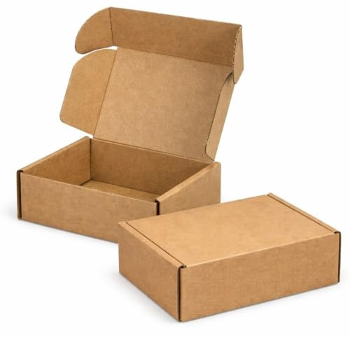 20 Scatole Cartone Piatte 40x30x10 cm Avana – Fustellate Automontanti per Spedizioni e E-commerce – Mottola Packaging