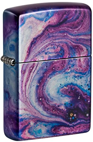 Zippo Sturmfeuerzeug - Universe Astro Design - 540 Fusion Tumbled Chrome Finish - Nachfüllbar - Wiederverwendbar - Windfestes Design - Geschenkbox - Made in USA