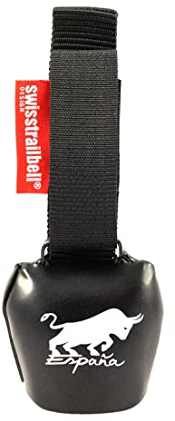 swisstrailbell® Fahrradklingel Spain Edition Deep Black: Spanish Bull Bell, Trailbell