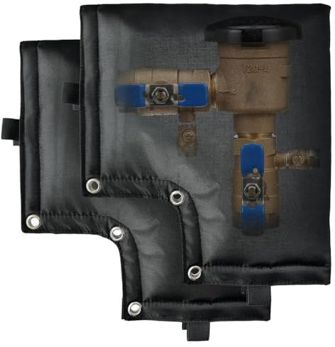 TsoLay 2-Teilige RüCkflussverhinderer-Isolierungsabdeckung - Abdeckung für Druck-Unterbrecher für Den Winter, Abdeckungen für Brunnenpumpen im Freien