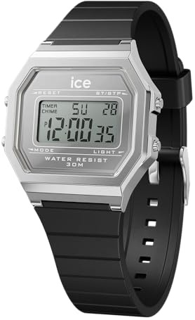 Ice-Watch - ICE digit retro Metal - Damenuhr mit Silikonarmband (Small)