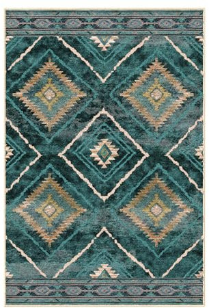 DEFYNEE Alfombra para salón 120 x 180 cm, Alfombra Antideslizante de Pelo Corto, Repelente al Agua, Lavable a máquina, para Pasillo, salón y Dormitorio, Verde Oscuro