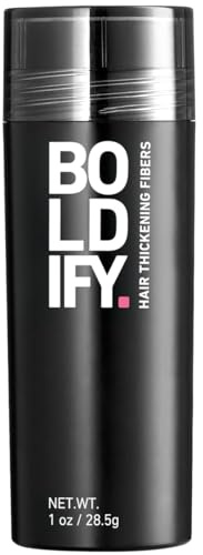 BOLDIFY Streuhaar für Dünner Werdendes Haar (Dunkelblond), Unsichtbar, Natürlich, Große Flasche, 28.5g, Kaschiert Haarausfall in 15 Sek, Haarverdichtung, Haarpuder für Feines Haar, Frauen/Männer.