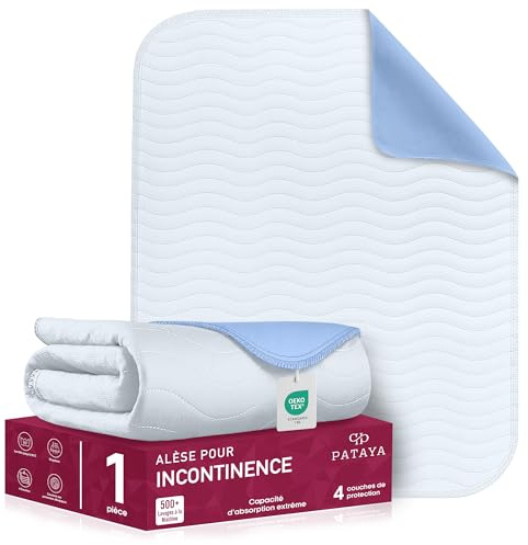 Pataya Inkontinenzunterlage waschbar - Matratzenschutz 70x100 | Wasserdicht - Matratzenauflage - Bettunterlage - Nässeschutz - Bett Inkontinenzauflage - Oeko TEX Zertifiziert
