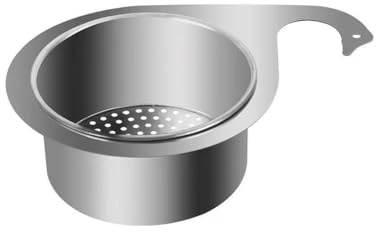 Fokroin Siebkorb aus Edelstahl in Schwanenform für die Spüle, Spülbecken Sieb, Wasserhahn Hängender Filterkorb, Siebkorb Spüle Edelstahl für Filtern Von Küchenabfällen