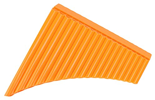Panflöjt, C-nyckel Panflöjt Pan Pipe Traditionellt Kinesiskt Musikinstrument med Pappbärväska för Barn Vuxna Nybörjare Lärarpersonal (Orange)
