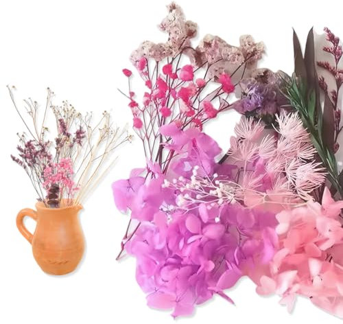 CATOR Natürliche getrocknte Blumen, trockenblumen, echte getrocknte gepresste Bluman DIY gemischte getrocknte Bluman für DIY-Kerzenharz, Schmuck, Nägel, Scrapbooking-Bastelarbeiten