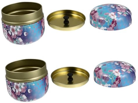 Cabilock Bote De Té Metálico Lata De Hojalata Diseño Especial Para Almacenar Té y Polvo
