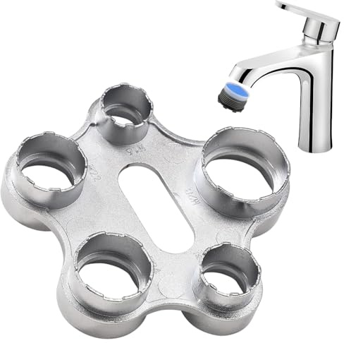 Luftsprudler Montageschlüssel, Buntbartschlüssel Universal, 10 Größen Zinklegierung Strahlregler Serviceschlüssel, Ersatzbelüfter Wasserhahn Sieb Belüfter Schlüssel Werkzeug