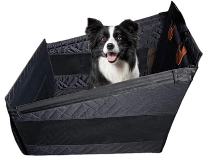 Humkopnl Autositze für Hunde – robuster Sicherheits-Hundekorb für, tragbarer, atmungsaktiver Welpenkorb für LKW, Fahrzeug, Auto, Limousine