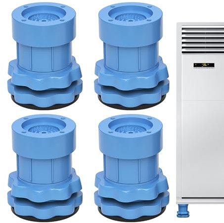 Pesti anti -vibrazione lavatrice - cuscinetti del piede di livellamento a doppio strato, tappetino di smorzamento delle vibrazioni con impugnatura del battistrada del serbatoio, pads di riduzione del