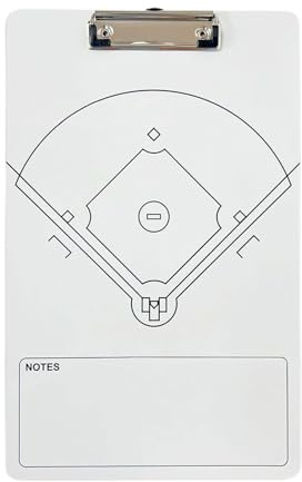 Softball Appunti – Tavola da trapano per allenamento softball, strumento di allenamento su entrambi i lati, lavagna bianca per strategie di allenamento, lavagna per sessioni di pratica, pianificazione