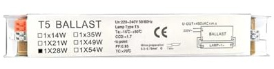 SXPXP Balasto electrónico T5 de Amplio Voltaje for lámparas Fluorescentes, 220-240 V, Arranque instantáneo(5)