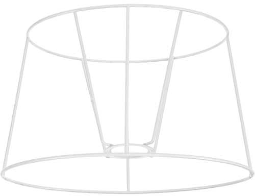 BESPORTBLE E27 Lampenschirmhalter Metall Oval Vintage Drahtgestell Glühbirnenschutz für Wohnzimmer Schlafzimmer Selbstgemacht Lampenschirmrahmen