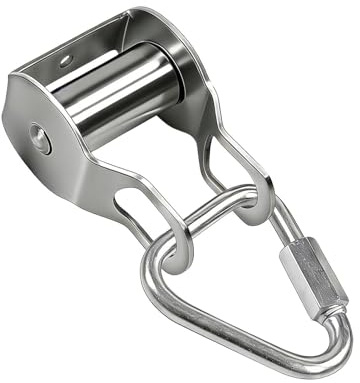 Riaisttd Heavy Duty Pulley System - Stainless Steel Block and Tackle with Rope, Home Gym Pulley for Lifting and Hoisting, Versatile Tool for Flagpole, Hunting, Camping, Garage, Ceiling, Bike, Cargo