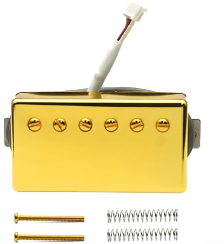 Vintage stil elgitarr pickup Alnico Ii magneter mässingsfodral 5 stift för Jst vax förseglad för professionell prestanda silver (gyllene 57 (8K))