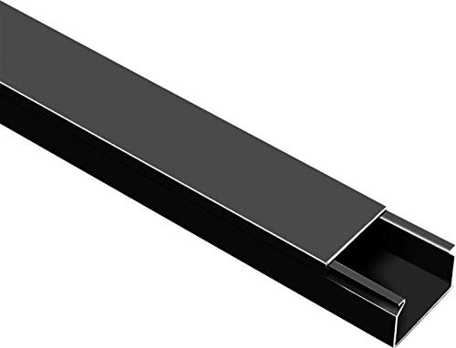 CILSON Kabelkanal, 60x40 mm, Schwarz, selbstklebend | PVC, UV-beständig, Innen & Außen, Made in Germany