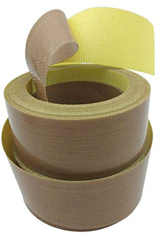 TOOLSTAR High Temp Tape, 40mm*10m High Temperature Adhesive Tape PTFE Tape Teflon Tape Heat Resistant -70℃-260℃ for Vacuum Hand Impulse Sealers (Pack of 1)